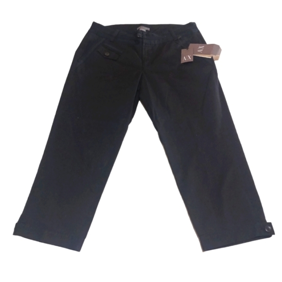 Armani Exchange Black Capri Pants Women's size 6 - Picture 11 of 11
